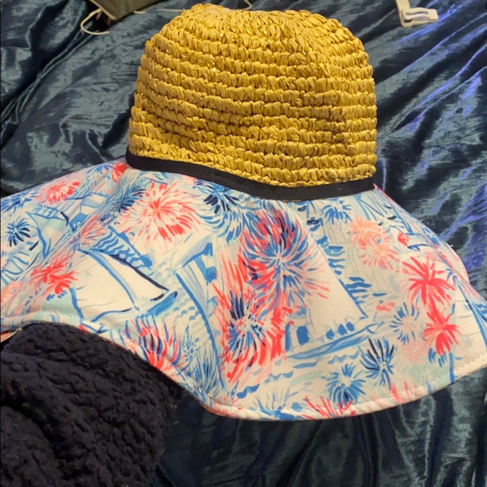 Lily Pulitzer fireworks sunhat